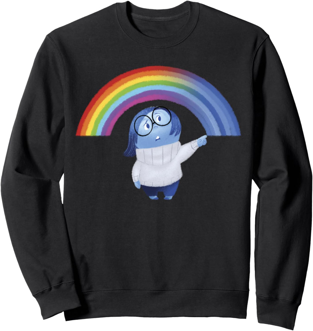 Disney Pixar Inside Out Sadness Rainbow Portrait Sweatshirt