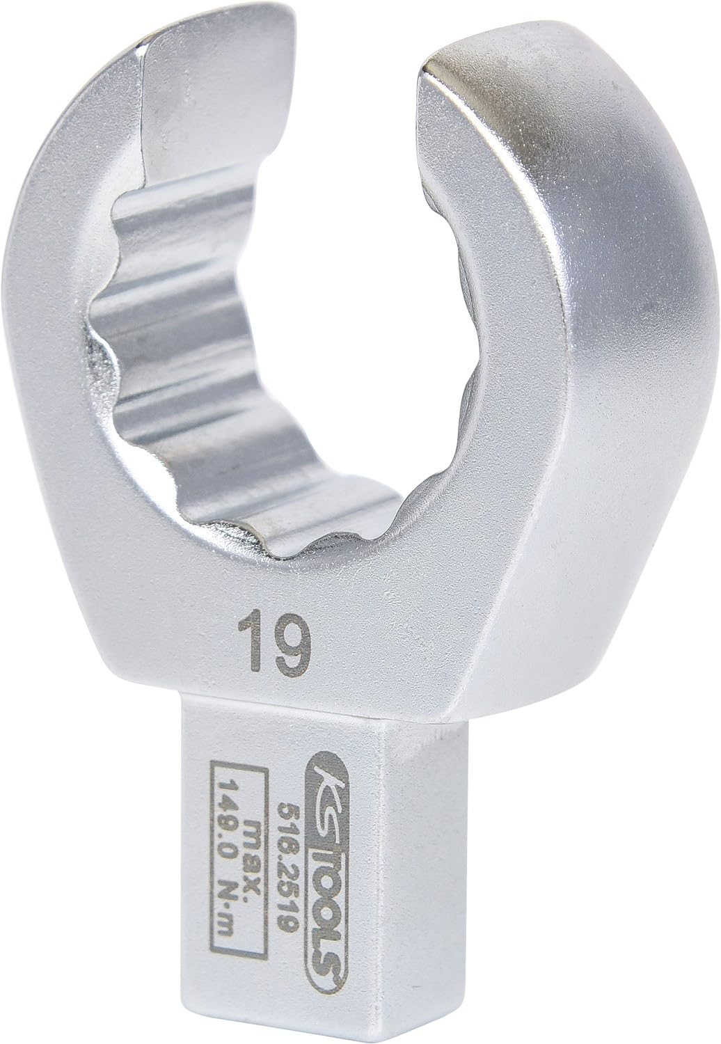 KS Tools 516.2519 9x12mm Einsteck-Ringschlüssel offen, 19mm 19 mm, 19 mm