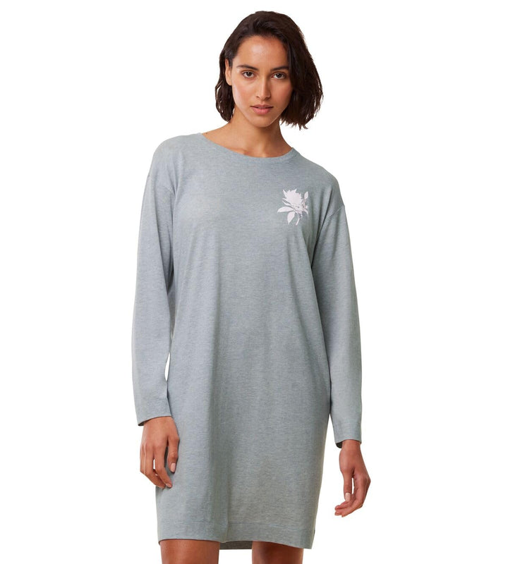 Triumph Damen Endless Comfort NDK LSL Night Shirt 36 Blue - Light Combination, 36 Blue - Light Combi