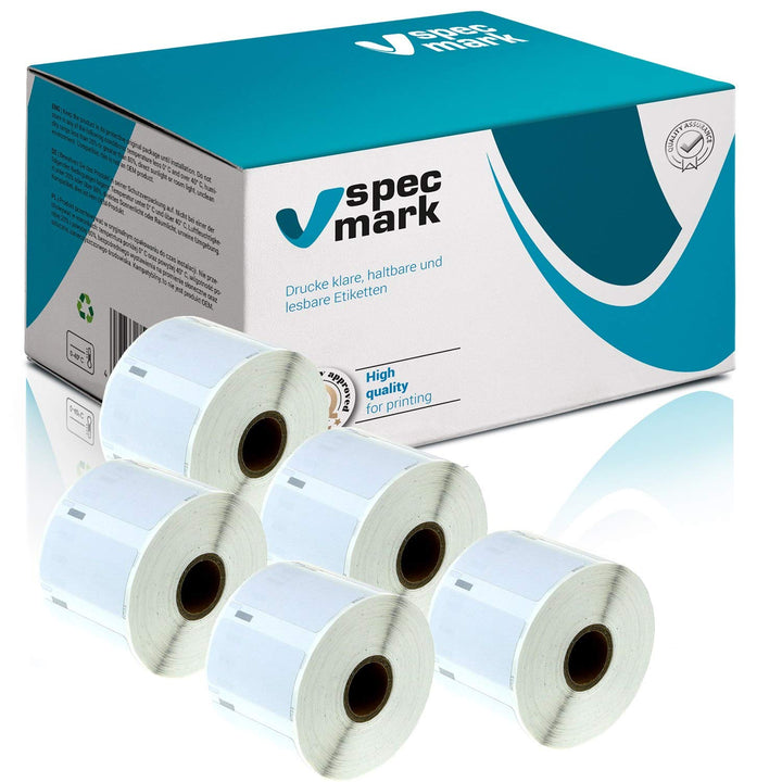 10 Etiketten-Rollen kompatibel mit DYMO 11355 19mm x 51mm S0722550 500 Stück kompatibel zu allen Eti