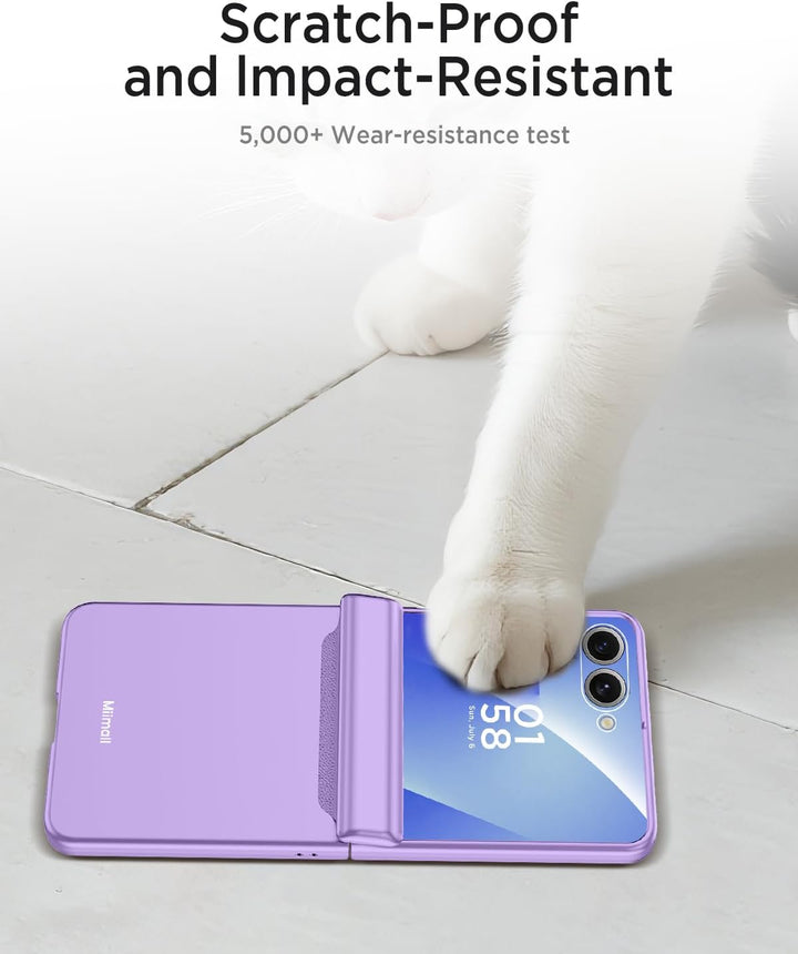 Miimall Kompatibel mit Samsung Galaxy Z Flip 7 Hülle mit Scharnierschutz Magnetischer [Externer Bild
