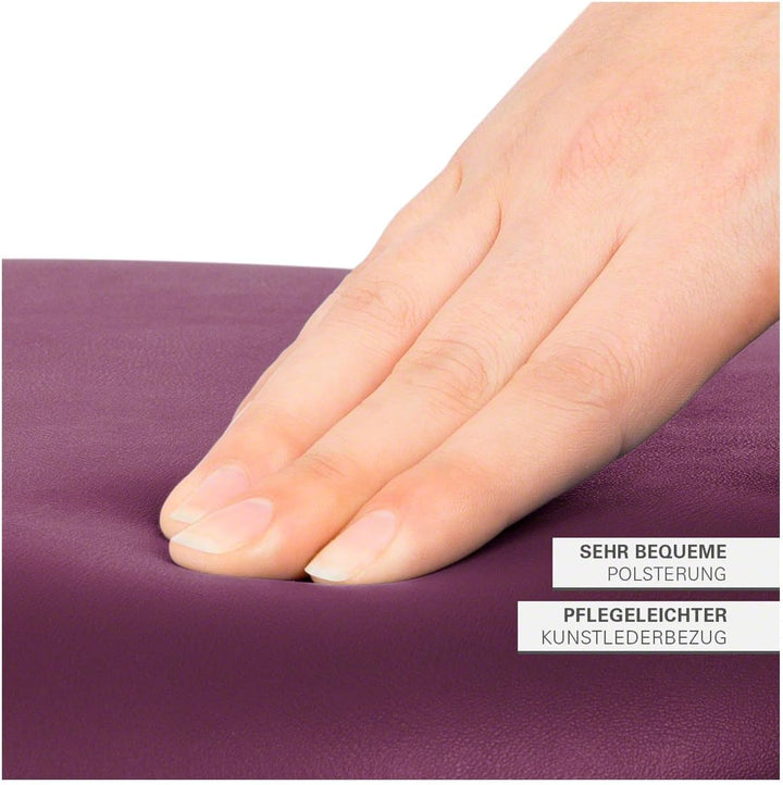 Sport-Tec Therapiehocker Exklusiv mit Polster und Rollen, Praxishocker, Rollhocker Orchidee, Orchide
