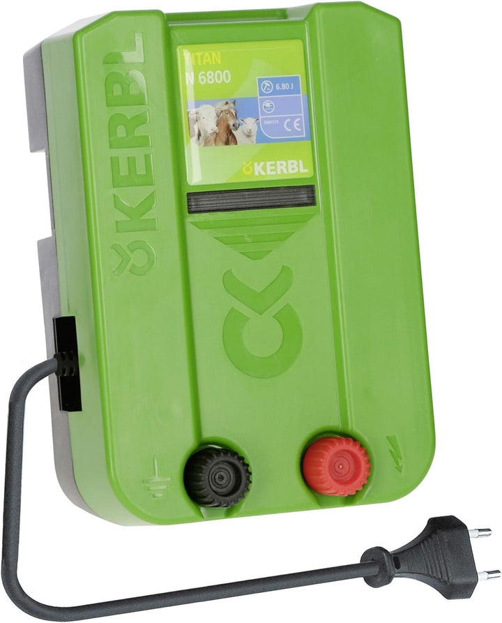 Kerbl Weidezaungerät Titan N 6800, 6.8 J Weidezaun Gerät Stromversorgung Netzgerät 230V, Titan N 680
