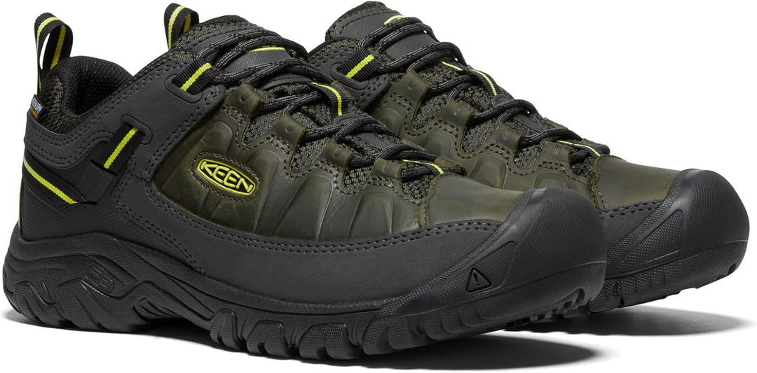 Keen Men's Targhee 3 Waterproof Hiking Shoe 41 EU Forest Night Evening Primrose, 41 EU Forest Night