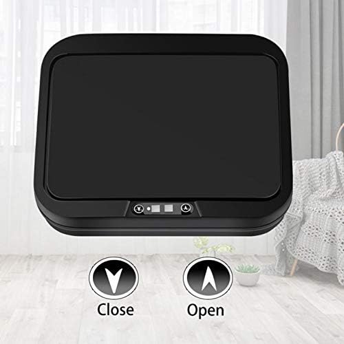 EUNEWR Automatischer Mülleimer Berührungsloser Infrarot-Bewegungssensor-Mülleimer 12L (Schwarz), Sch