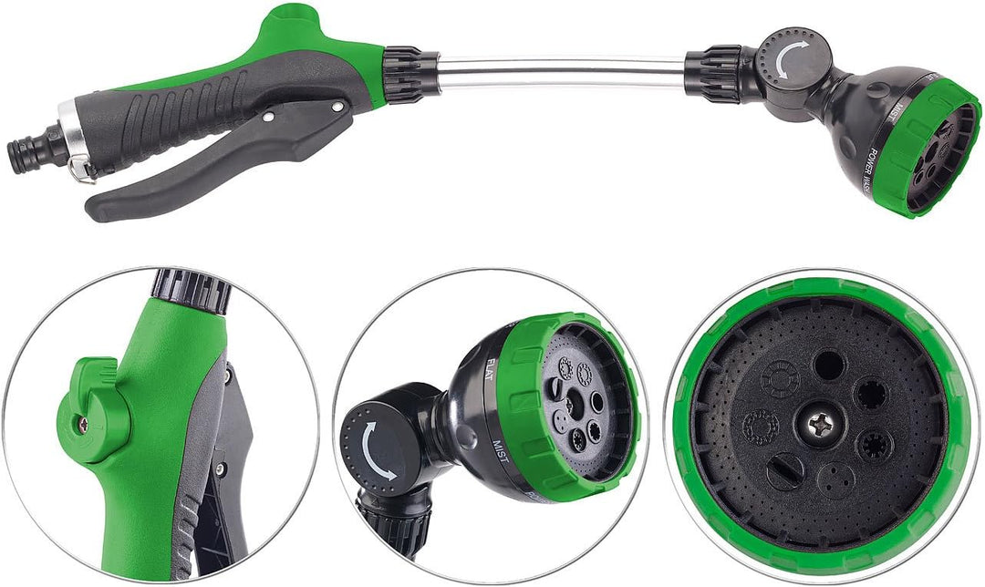 Royal Gardineer Gartenschlauchdüsen: 2er-Set Multifunktions-Giessstäbe mit 7 Spritzmustern (Bewässer