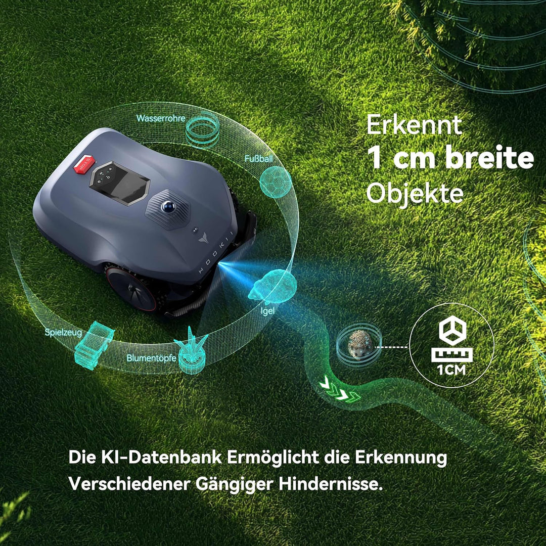 Neomow X LE Mähroboter ohne Begrenzungskabel, bis 1500㎡, 3D LiDAR SLAM+Vision Fusion Kartierung, Kei