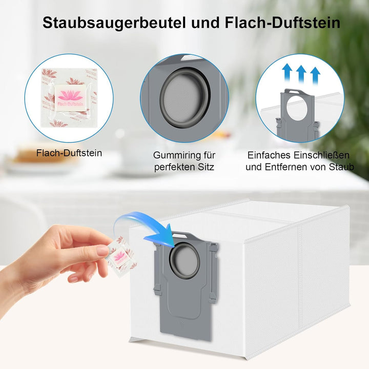 34-Pack Zubehörset für Roborock Saros 10R/Qrevo CurvX/Qrevo Curv 2 ProX/Curv 2 Pro Saugroboter, 4 Ha