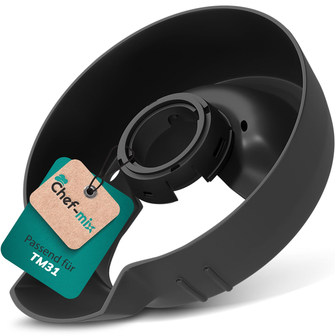 TM 31 Mixtopffuss Schwarz Ersatz für Vоrwerk Thermоmix Mixtopf Unterteil TM31 - Kunststoff Behälteru
