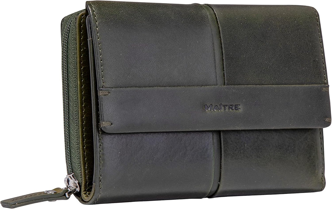 Maitre - Birkenfeld Dalene Purse SH8F Grün 12X10 Farbe:grün / Material:textile,leather, 12X10 Farbe: