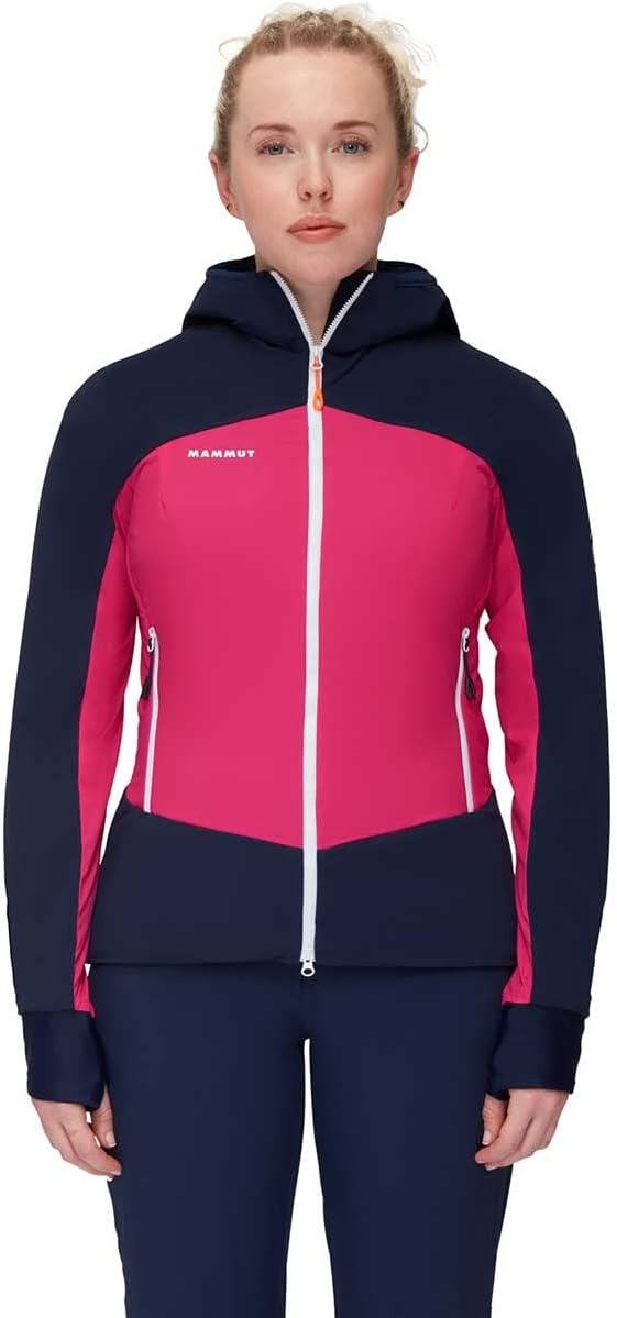 Mammut Damen Taiss In Hybrid Hoodie Jacke Isolationsjacke XS pink/marine, XS pink/marine