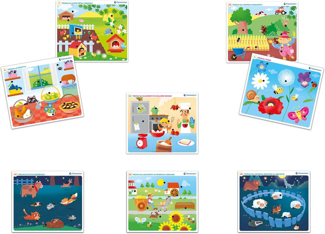 Clementoni - Mein erster Wissenschaftler, alle auf dem Bauernhof, Lernspiel für Kinder 2-4 Jahre, Ba