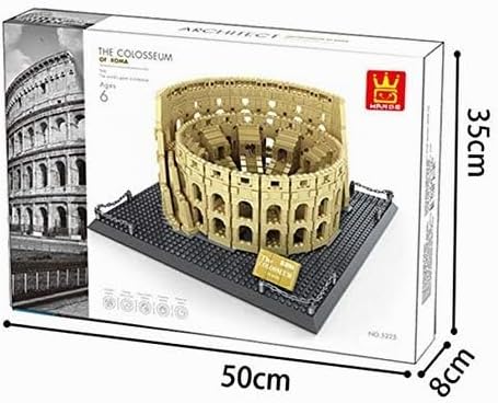 Wange Kolosseum von Rom Architektur-Modell, zur Montage mit Bausteinen Römisches Kolosseum, Römische