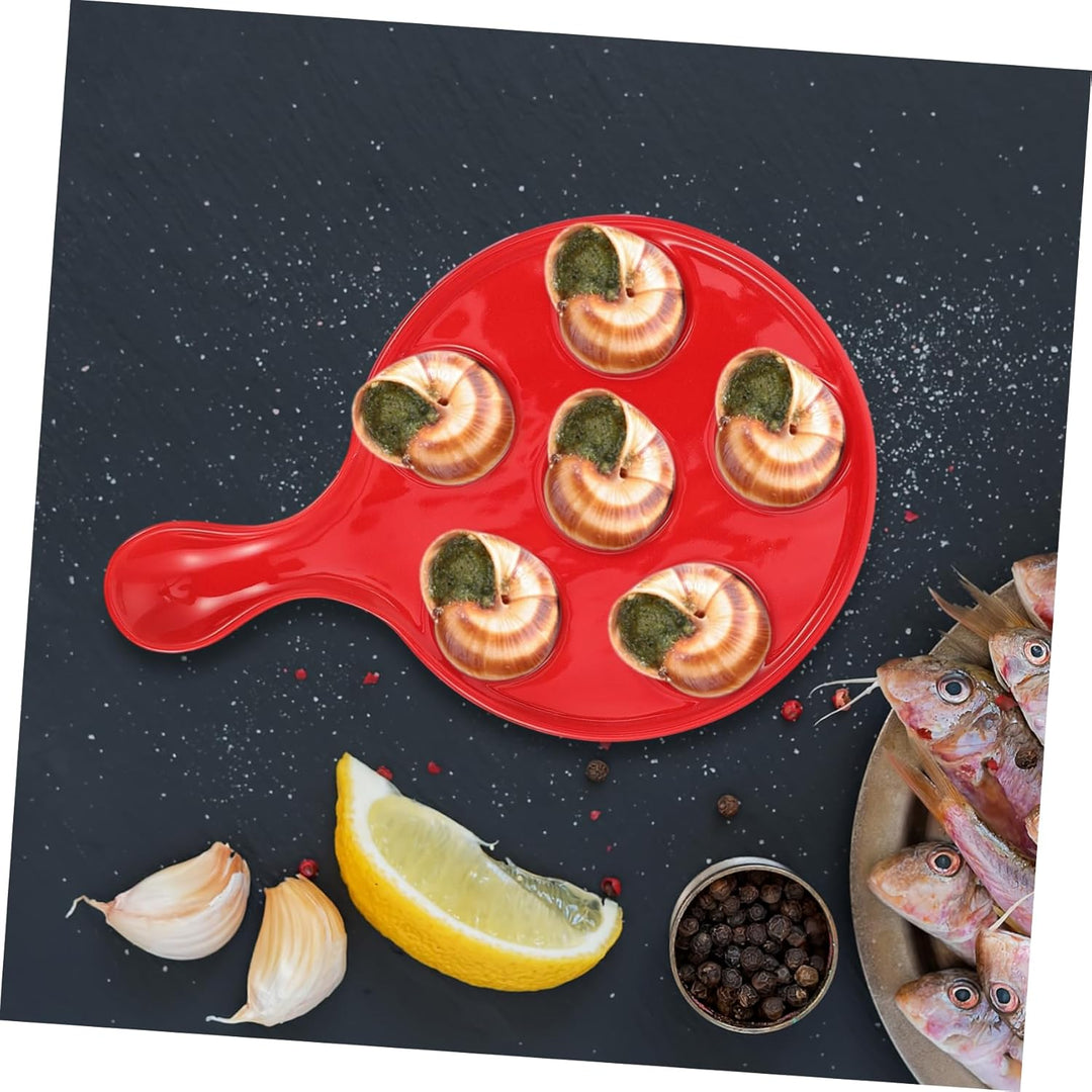 YARNOW Schneckenpfanne Lebensmittel-backplatte Teller Mit Pilzschnecken Meeresfrüchteteller Schnecke