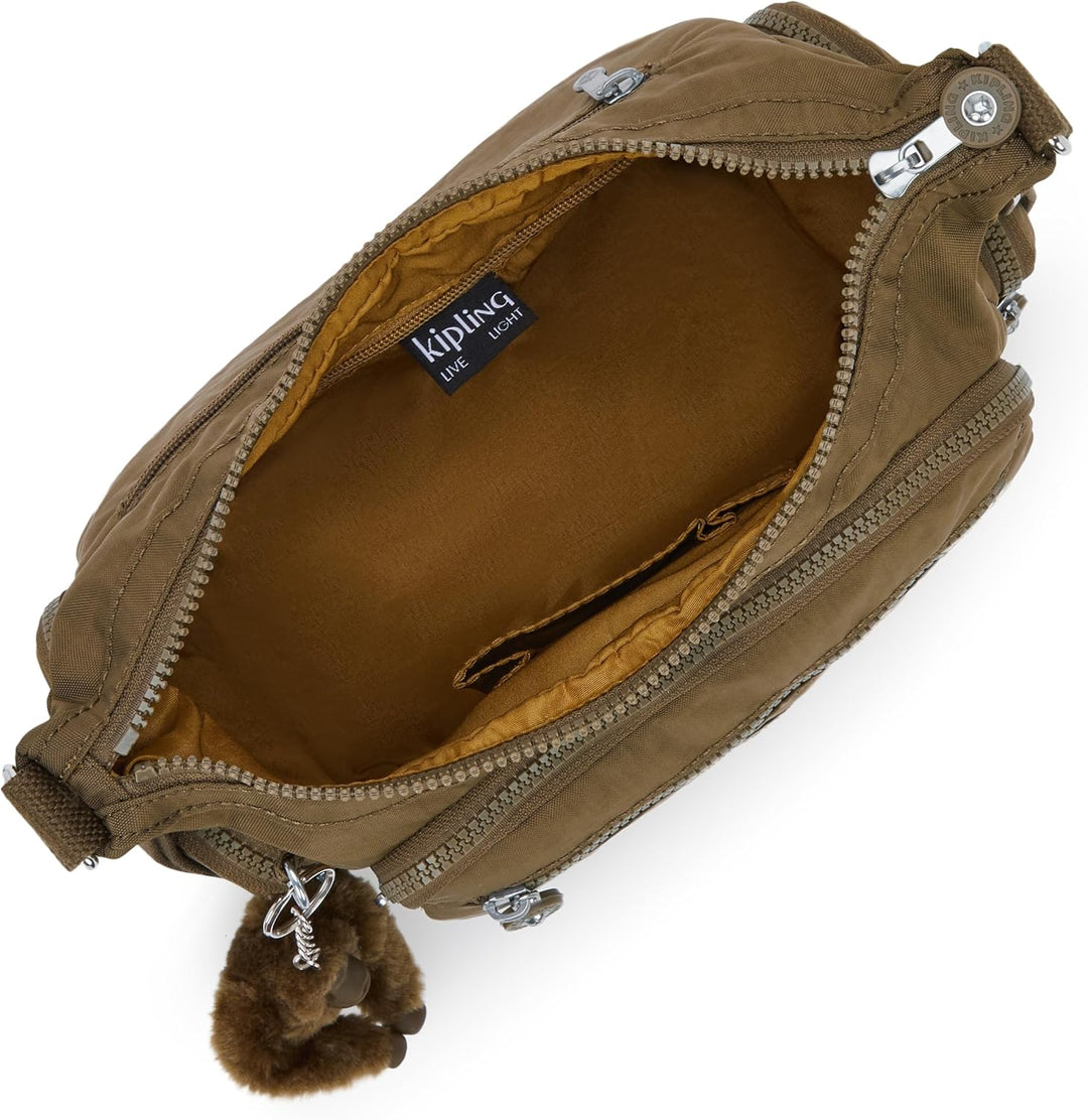 Kipling GABBIE S Kleine Umhängetasche, Smooth Khaki (Khaki) 200 Brown, 200 Brown