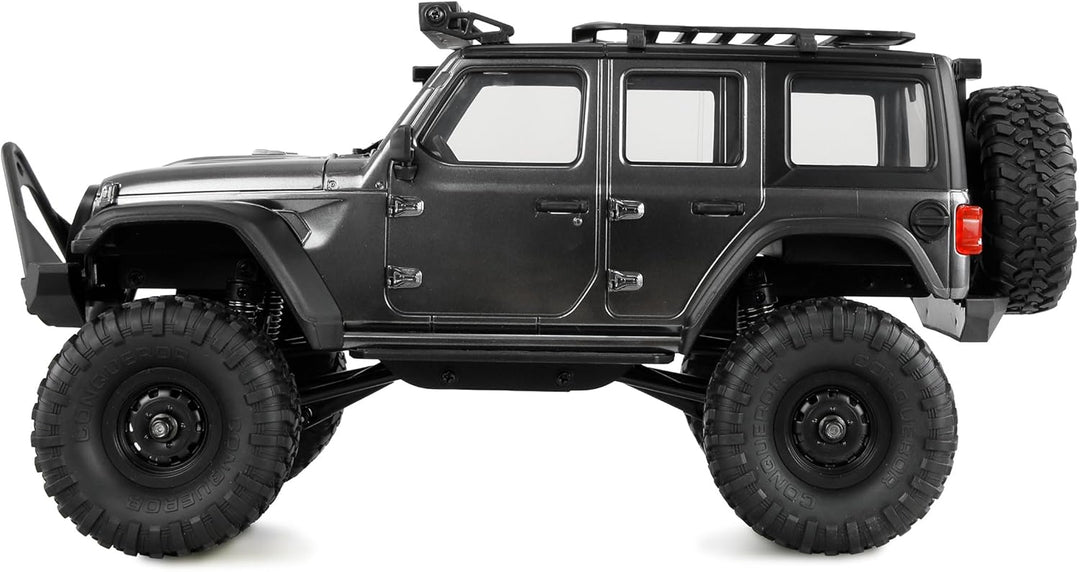 Amewi AMXRock Mini-Crosstrail Scale Crawler 4WD 1:16 RTR grau inkl. Fernsteuerung, Akku, Ladekabel