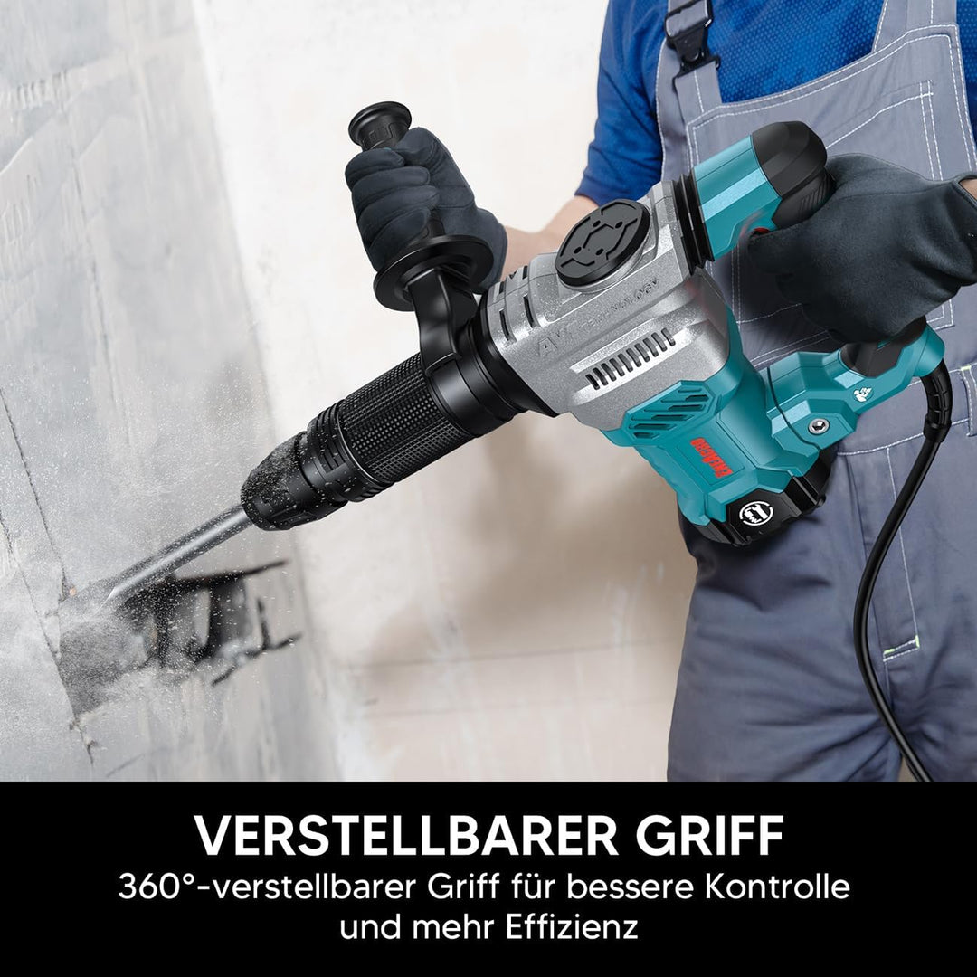 ENEACRO SDS-Max Abbruchhammer Stemmhammer für Beton, 1300W 20 Joule Schwerlast Elektrischer Schlagha