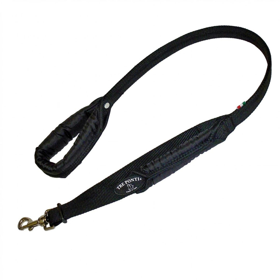 Tre Ponti Leine Primo 60 cm Leine mit 2 Handschlaufen schwarz