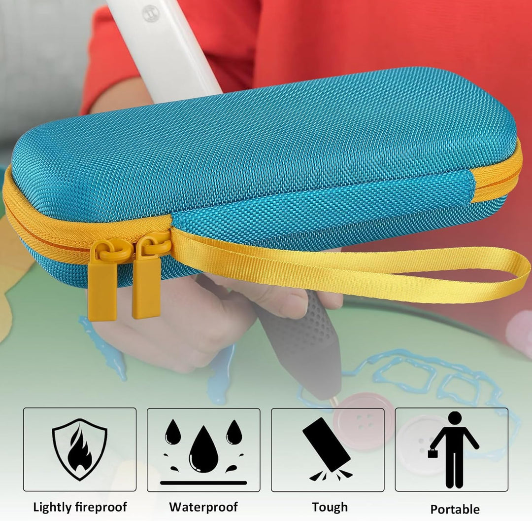 co2CREA Hart Tragbare Schutzhülle Etui Tasche für Bosch Akku Heissklebestift Gluey, Tragetasche komp