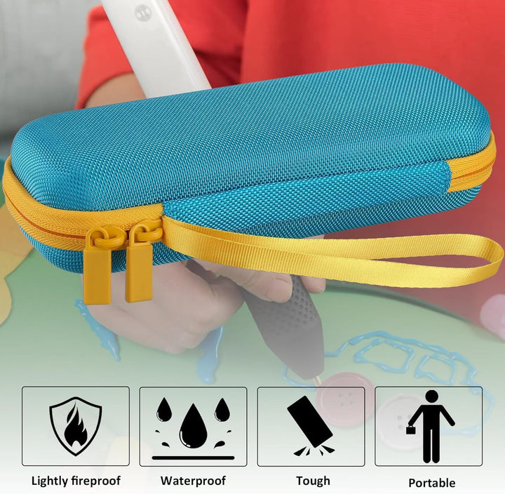 co2CREA Hart Tragbare Schutzhülle Etui Tasche für Bosch Akku Heissklebestift Gluey, Tragetasche komp