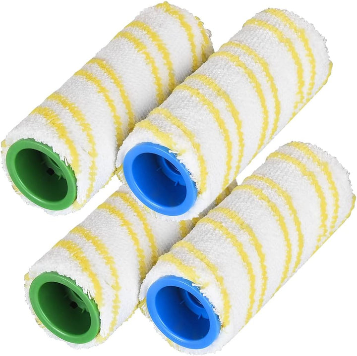 Jajadeal 4 Stück Ersatzrollen Walzen für Kärcher FC7 FC5 FC3, Ersatzteile Rollen für Karcher Bodenre