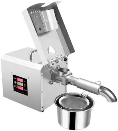 Edelstahl ÖLpresse ÖLmüHle Expeller Extraktion Maschine ÖL Automatische OIL Press Automatischer Masc