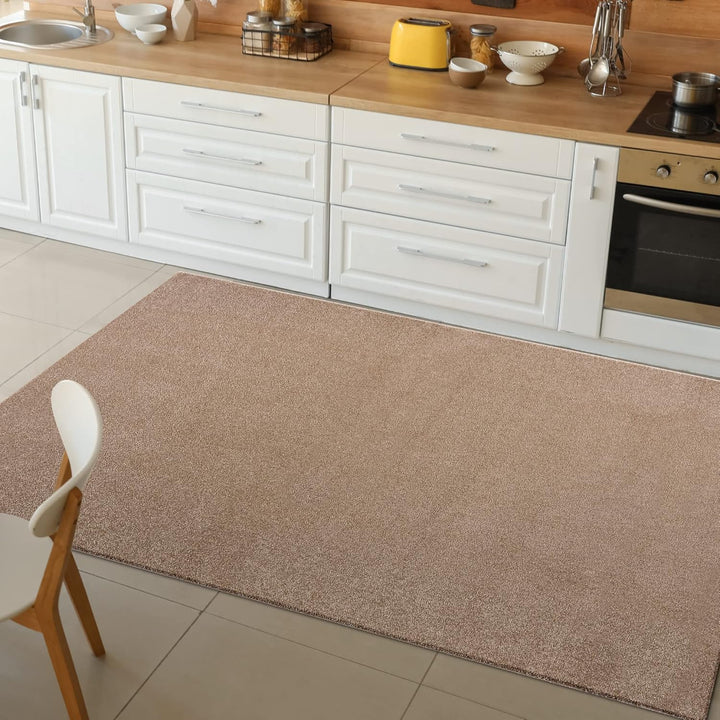 Impression Kurzflor-Wohnzimmerteppich - Schlichte Moderne Teppiche für Schlafzimmer, Büro, Flur, Küc