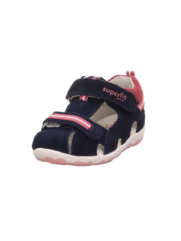 Superfit Mädchen Fanni Sandalen 18 EU Blau Rosa 8010, 18 EU Blau Rosa 8010