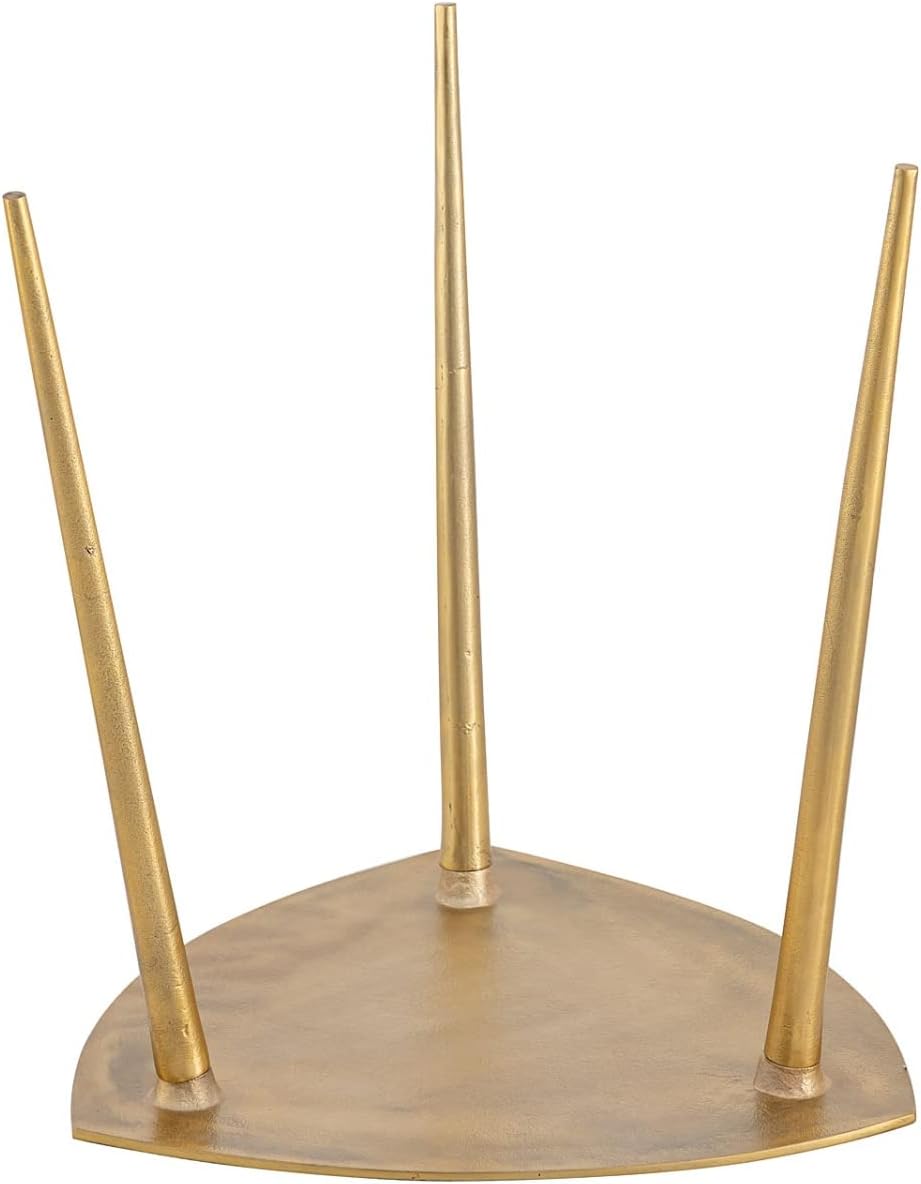 casamia Beistelltisch Metall Dekotisch Alster 40x45x40 cm dreieckig klass. Design Aluminium Silber o