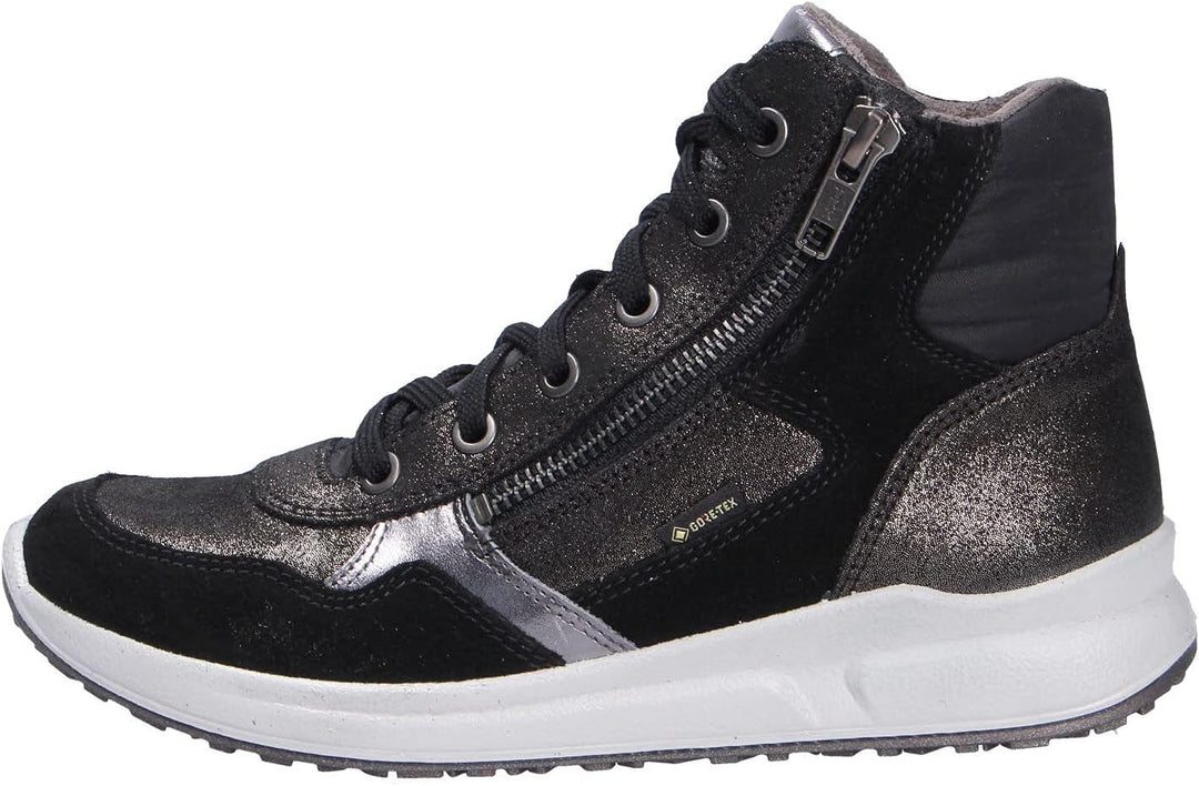 Superfit Mädchen MERIDA leicht gefütterte Gore-Tex Sneaker 25 EU Schwarz Schwarz 0000, 25 EU Schwarz