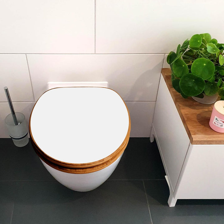 banjado Design WC Sitz Bambus Absenkautomatik 45,8x37,5cm - Toilettendeckel mit Absenkautomatik Holz