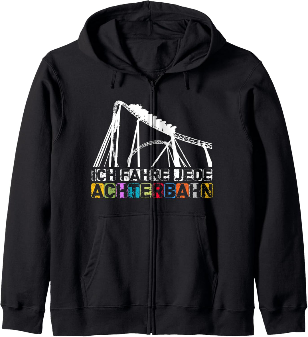 Achterbahn Lustig Design Geschenk Vergnügungspark Kapuzenjacke