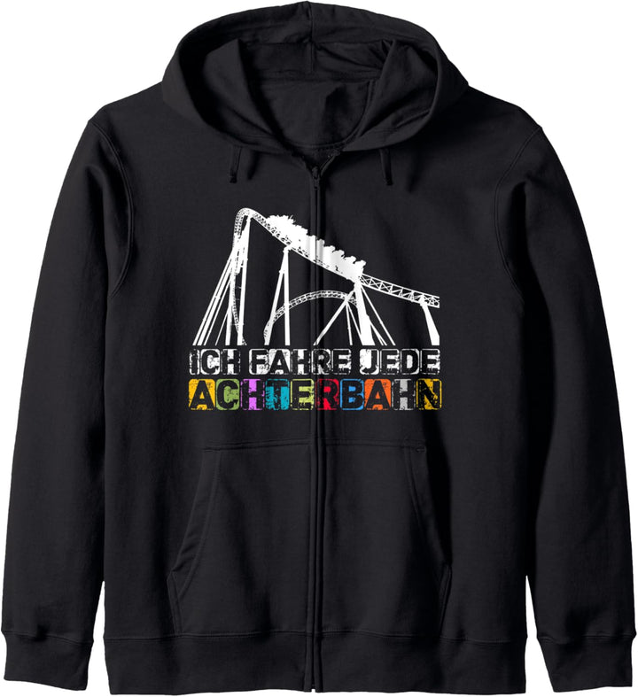Achterbahn Lustig Design Geschenk Vergnügungspark Kapuzenjacke