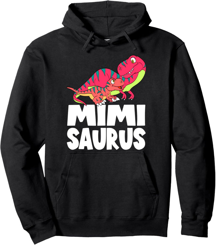 MimiSaurus Dinosaur T-Rex with Baby Mimi Saurus Mother Dino Pullover Hoodie