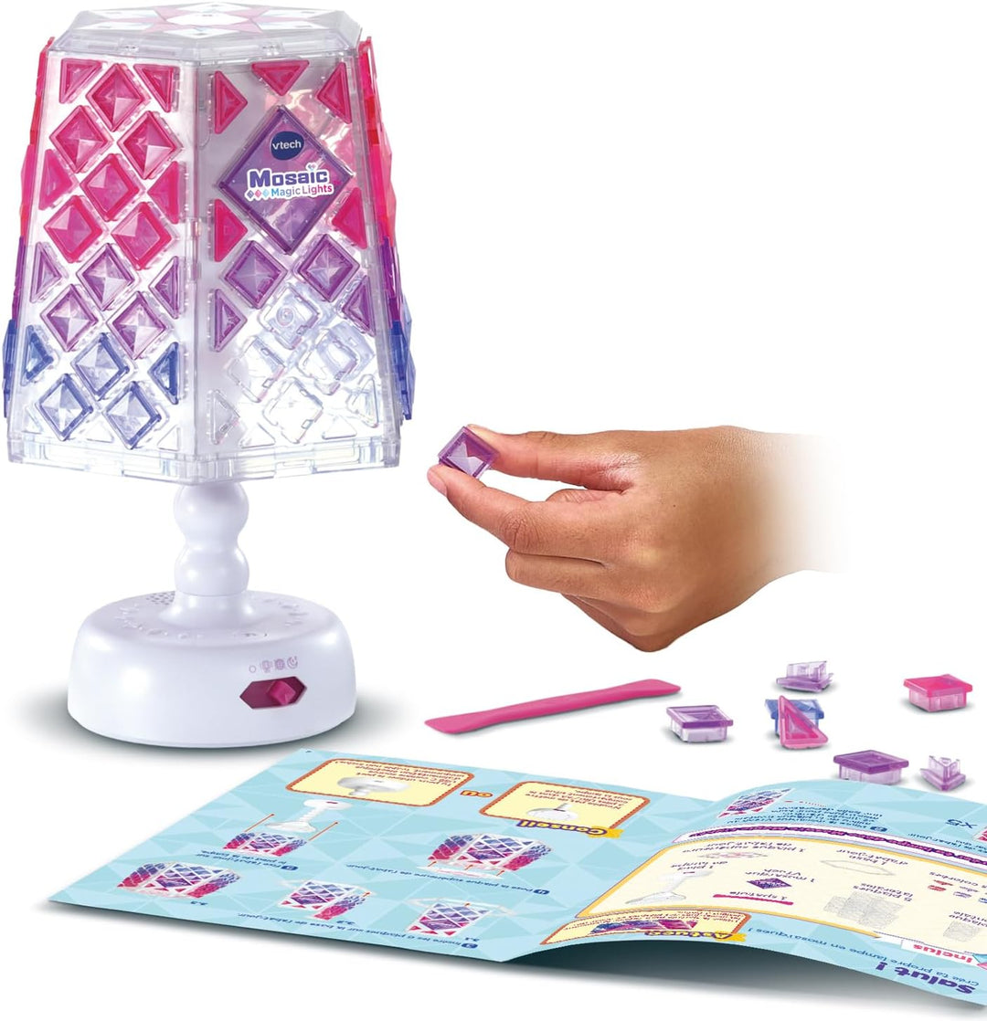 VTech - Mosaic Magic Lights Lampe – Mosaik-Set für Kinder – Lampe für Schlafzimmer personalisierbar