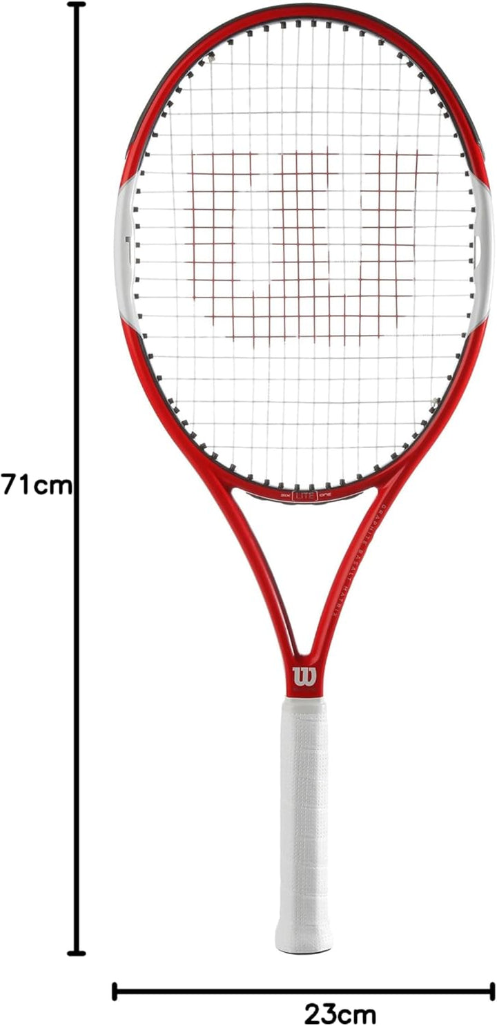 Wilson Tennisschläger L1 SIX.ONE LITE 102 Red/Grey, L1 SIX.ONE LITE 102 Red/Grey