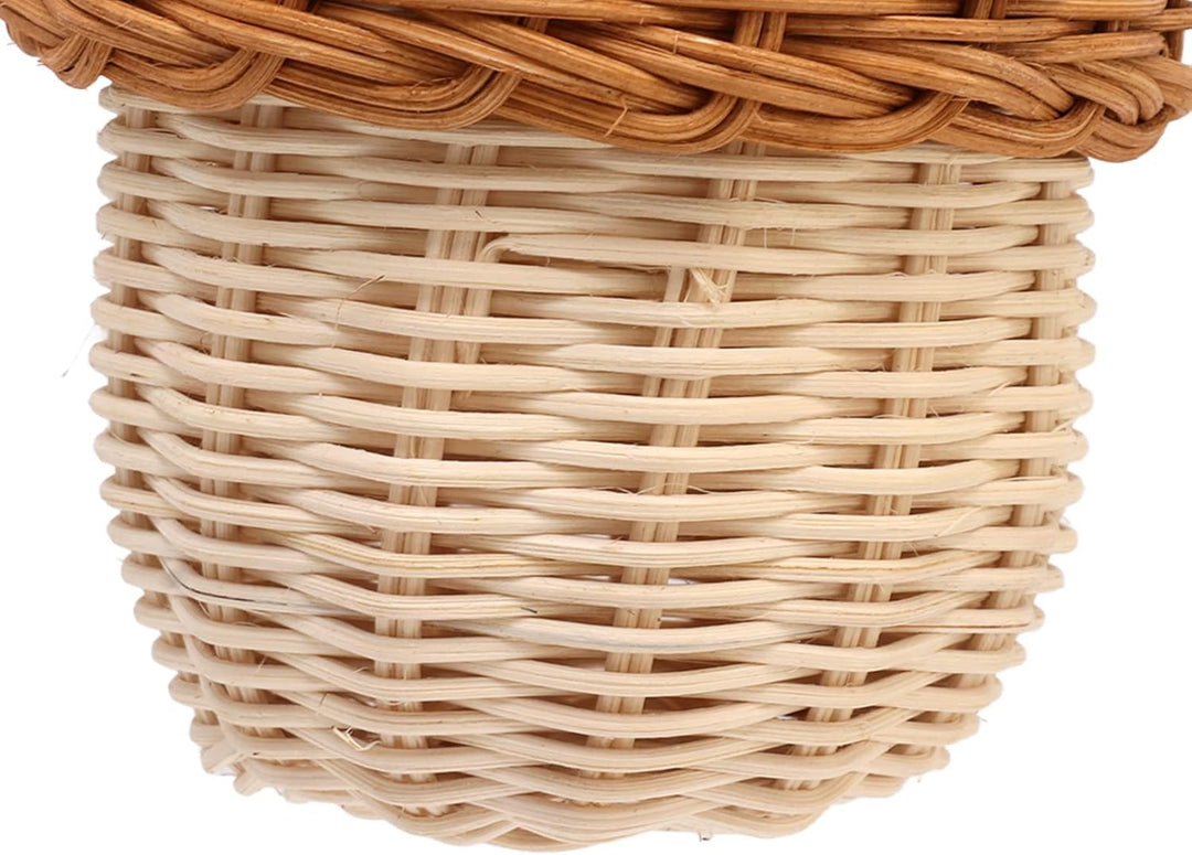 Eichelkorb für Kinder, Rattan-Aufbewahrungskorb, handgewebt, dekorativer eichelförmiger Korb, Tasche