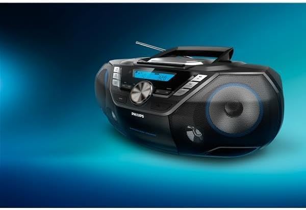Philips AZB798T/12 CD-Sound-Maschine, tragbarer CD- und Kassetten-Player, DAB und FM Bluetooth, CD,