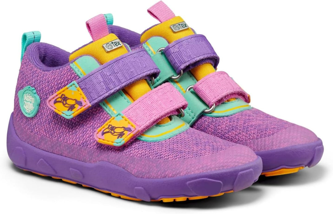 Affenzahn Barfussschuh Baumwolle Lucky Klettverschluss Vegan rutschfest Flexibel Reflektierend für d