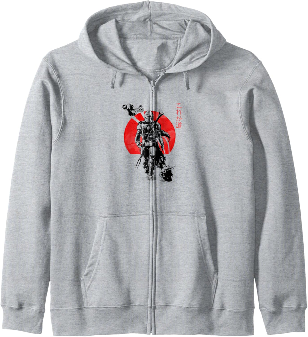 Star Wars The Mandalorian The Child Red Sun Ink Portrait Kapuzenjacke