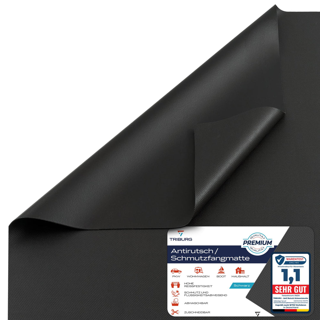 TRIBURG Universal Anti Rutsch Schmutzmatte 120x100cm Zuschneidbar und Wasserdicht - Kofferraummatte