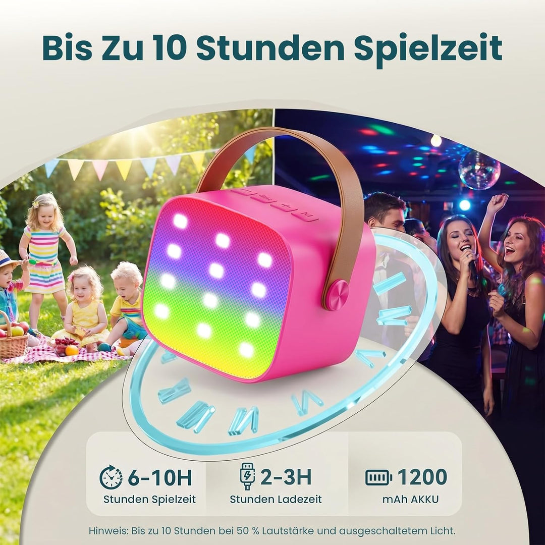 Mädchen Geschenk Kinder Karaoke Maschine: Karaoke Mikrofon Kinder- Spielzeug ab 3-11 Jahre Mädchen J