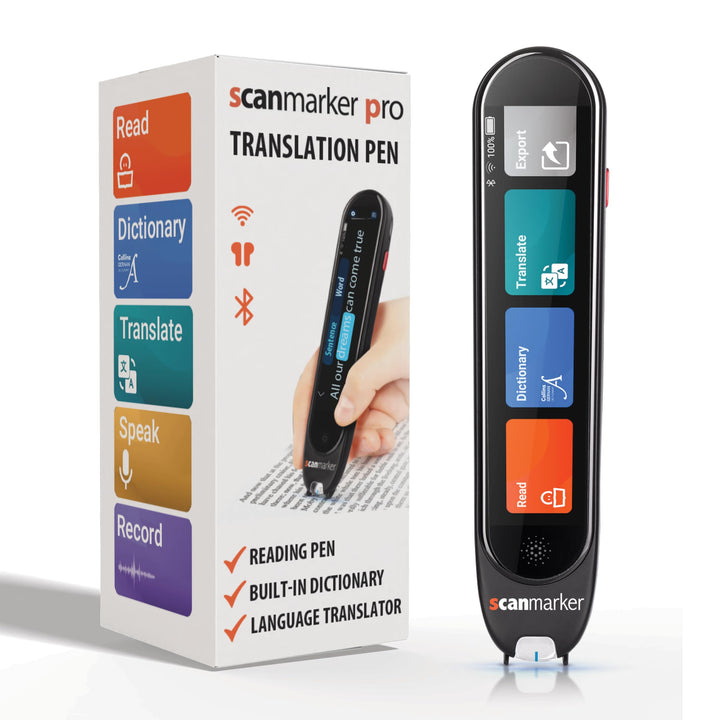 Scanmarker Air - Bluetooth-Scannerstift inkl. OCR, Textübersetzung und Sprachwiedergabe (Scanmarker