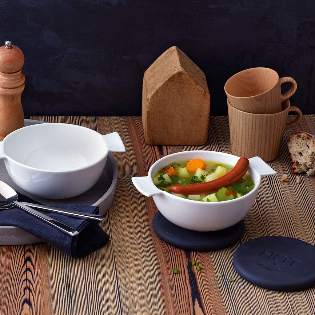 Villeroy & Boch Soup Passion Terrine für eine Person, Premium Porzellan, Weiss klassisch, klassisch