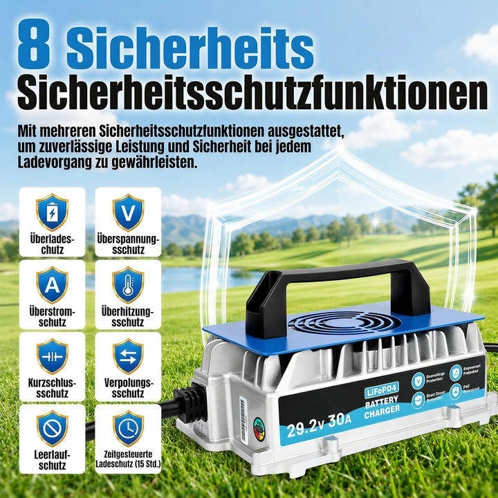 KAISAL 24V 30A LiFePO4 Ladegerät 29.2V, IP67, Wohnmobil, Boot &amp; Solar