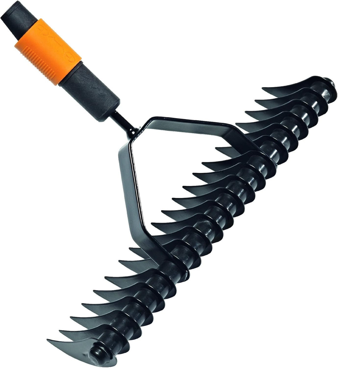 Fiskars Rasenlüfter, Gerätekopf, Breite: 37 cm, Schwarz/Orange, QuikFit, 1000655, Rasenlüfter