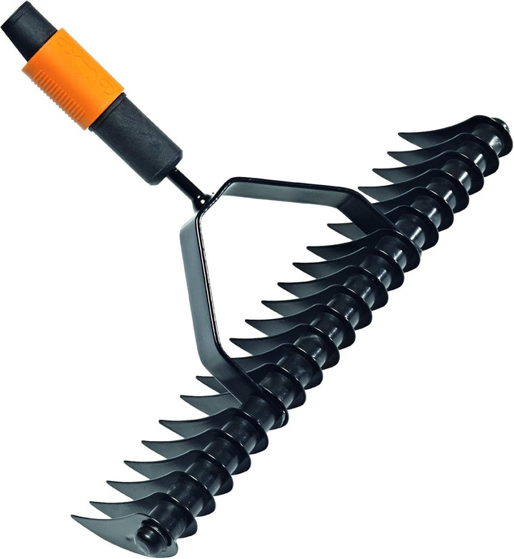 Fiskars Rasenlüfter, Gerätekopf, Breite: 37 cm, Schwarz/Orange, QuikFit, 1000655, Rasenlüfter