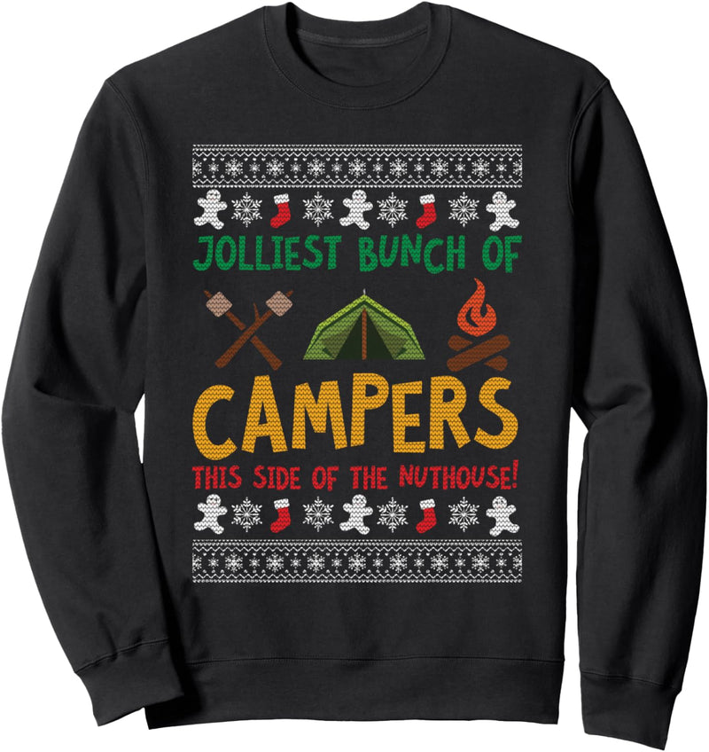 Jolliest Bunch Of Campers Christmas Sweatshirt