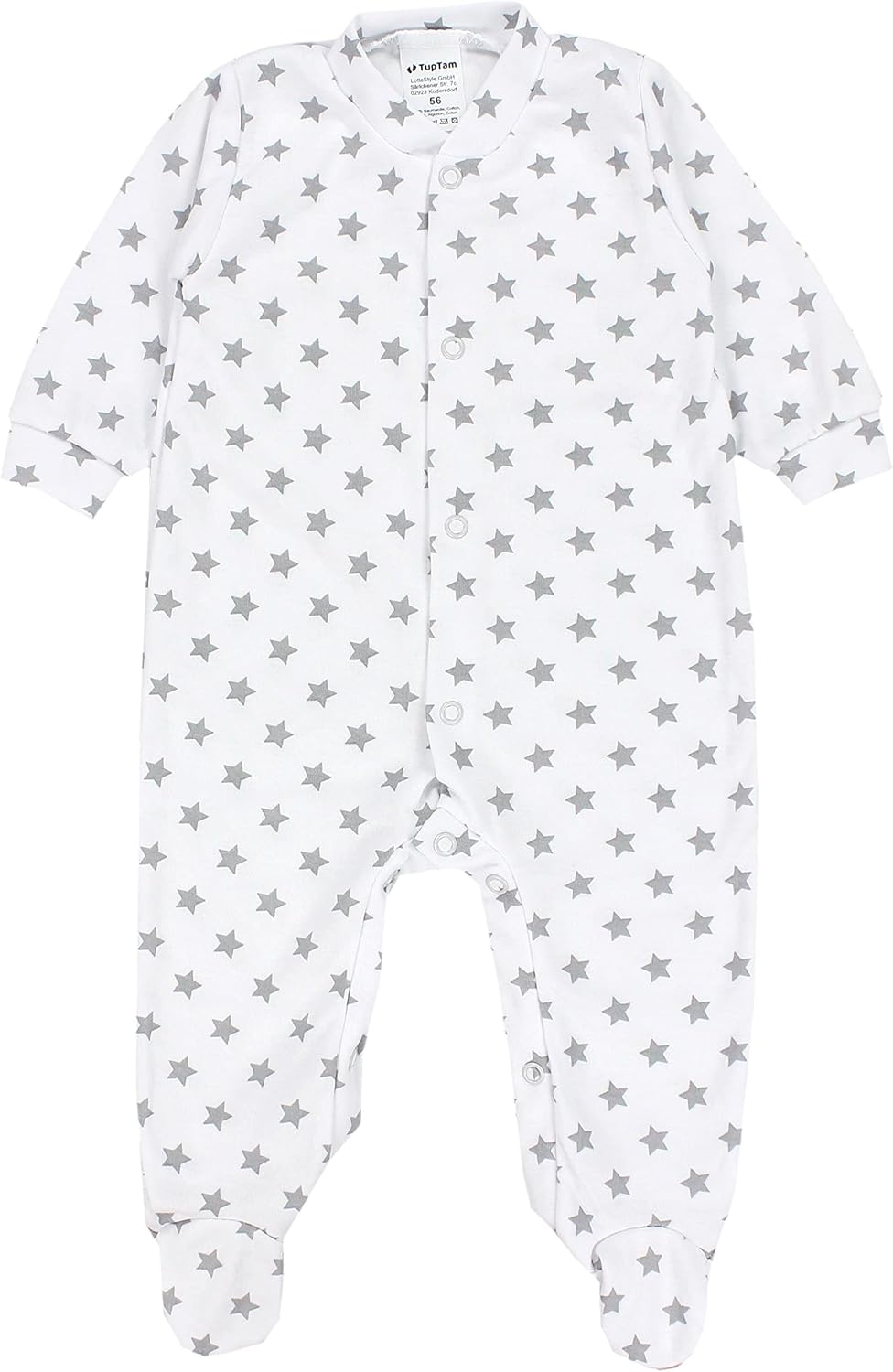 TupTam Baby Mädchen Schlafstrampler mit Fuss 3er Pack 62 Farbenmix 1, 62 Farbenmix 1