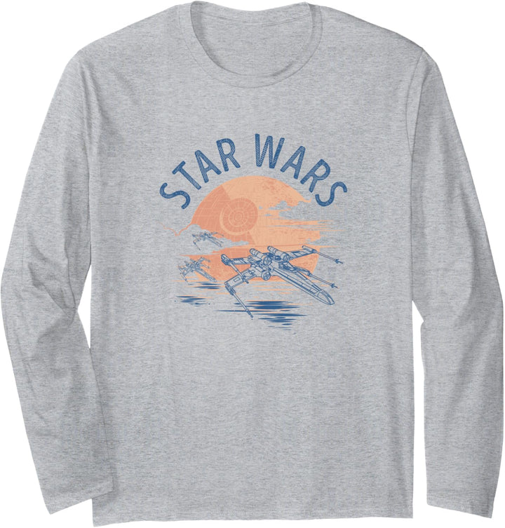 Star Wars X-Wing Sunset Langarmshirt